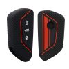 Kryt na klíče od auta pro VW 3 Buttons, Kwmobile, černá/červená, silikon, 52651.08
