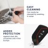 Kryt na klíče od auta pro VW 3 Buttons, Kwmobile, černá/červená, silikon, 52651.08