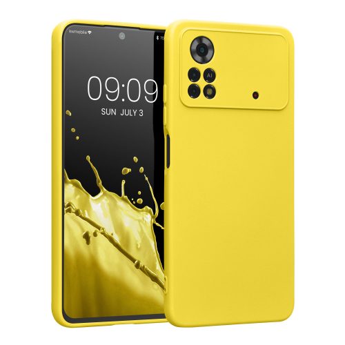 Pouzdro Kwmobile pro Xiaomi Poco X4 Pro 5G, silikonové, žluté, 57983.165