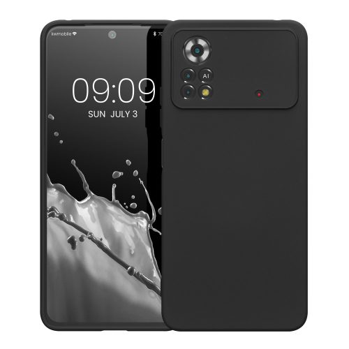 Kryt Kwmobile pro Xiaomi Poco X4 Pro 5G, silikonový, černý, 57983.47