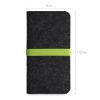 Kwmobile Universal Cover XL velikost – 6,8 palce, mikrovlákno, šedá/zelená, 58046.03