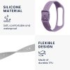 Sada 2 řemínků pro Samsung Galaxy Fit 2, Kwmobile, šedý/fialový, silikon, 53962.06