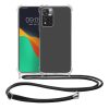 Pouzdro Kwmobile pro Xiaomi Redmi Note 11 Pro Plus 5G, silikonové, průhledné/černé, 58099.01
