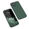 Kryt Kwmobile pro Apple iPhone 13, silikonový, zelený, 55948.169