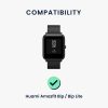 Sada 2 popruhů pro Huami Amazfit Bip/Amazfit Bip Lite, Kwmobile, Grey/Black, Silikon, 58181.01