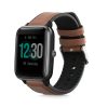 Řemínek pro Willful Smartwatch/Fitnesstracker, Kwmobile, hnědý/černý, přírodní kůže, 58186.05
