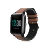 Řemínek pro Willful Smartwatch/Fitnesstracker, Kwmobile, hnědý/černý, přírodní kůže, 58186.05