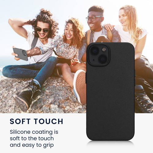 Kryt Kwmobile pro Apple iPhone 13, silikonový, černý, 58247.01