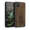 Kryt Kwmobile pro Samsung Galaxy A12, dřevo, hnědý, 55092.03