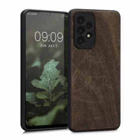   Kryt Kwmobile pro Samsung Galaxy A33 5G, dřevo, hnědý, 58316.03