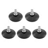 Sada 5 noh pro tyč kancelářské židle 11 mm, Kwmobile, Černá, Ocel, 56094.04