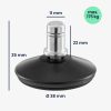 Sada 5 noh pro tyč kancelářské židle 11 mm, Kwmobile, Černá, Ocel, 56094.04