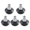 Sada 5 noh pro tyč kancelářské židle 11 mm, Kwmobile, Černá, Ocel, 56094.06