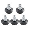 Sada 5 noh pro kancelářskou židli 10 mm tyč, Kwmobile, černá, ocel, 56093.06