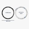 Rámeček ciferníku pro Garmin Fenix 7, Kwmobile, Black/Silver, Aluminium, 58350.01