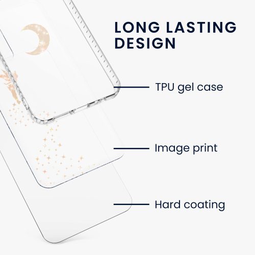 Kryt Kwmobile pro Samsung Galaxy A22 5G, silikonový, průhledný/zlatý, 58363.01