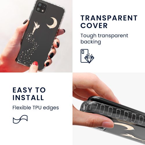 Kryt Kwmobile pro Samsung Galaxy A22 5G, silikonový, průhledný/zlatý, 58363.01