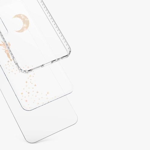 Kryt Kwmobile pro Samsung Galaxy A22 5G, silikonový, průhledný/zlatý, 58363.01