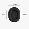 Sada 2 náušníků pro sluchátka Audio-Technica ATH-M50X/ATH-M40X/ATH-MSR7, Kwmobile, černá, eko kůže, 58449.01