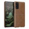 Kryt Kwmobile pro Samsung Galaxy S20 FE, Ekologická kůže, Hnědá, 58502.24