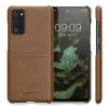 Kryt Kwmobile pro Samsung Galaxy S20 FE, Ekologická kůže, Hnědá, 58502.24