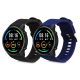 Sada 2 řemínků pro Xiaomi Mi Watch/Mi Watch Color Sport, Kwmobile, Black/Blue, Silicone, 58466.01