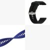 Sada 2 řemínků pro Xiaomi Mi Watch/Mi Watch Color Sport, Kwmobile, Black/Blue, Silicone, 58466.01
