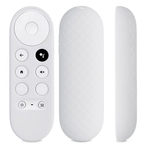 Kryt na dálkové ovládání Chromecast 2020, Kwmobile, bílý, silikon, 56917.02