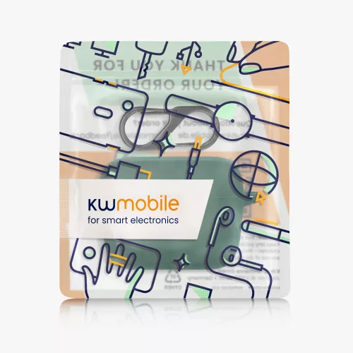 Pouzdro pro sluchátka Sennheiser CX True Wireless, Kwmobile, zelené, silikonové, 55991.80