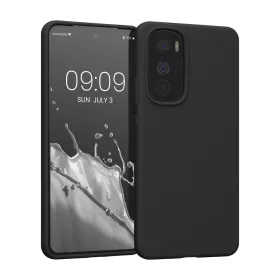   Kryt Kwmobile pro Motorola Edge 30, silikonový, černý, 58537.01