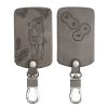 Kryt klíče od auta pro Renault 4 Buttons, Kwmobile, šedý, ekokůže, 48568.17
