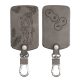 Kryt klíče od auta pro Renault 4 Buttons, Kwmobile, šedý, ekokůže, 48568.17