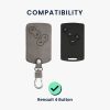 Kryt klíče od auta pro Renault 4 Buttons, Kwmobile, šedý, ekokůže, 48568.17