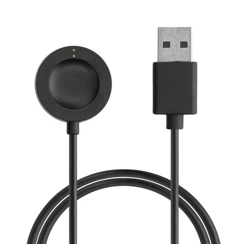 USB nabíjecí kabel pro Fossil Gen 6/Gen 5/Gen 4, Kwmobile, černý, plastový, 58644.01