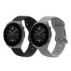 Sada 2 řemínků pro Huawei Watch GT 3 Pro (46mm), Kwmobile, Black/Grey, Silicone, 58637.02