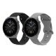 Sada 2 řemínků pro Huawei Watch GT 3 Pro (46mm), Kwmobile, Black/Grey, Silicone, 58637.02
