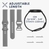 Sada 2 řemínků pro Huawei Watch GT 3 Pro (46mm), Kwmobile, Black/Grey, Silicone, 58637.02