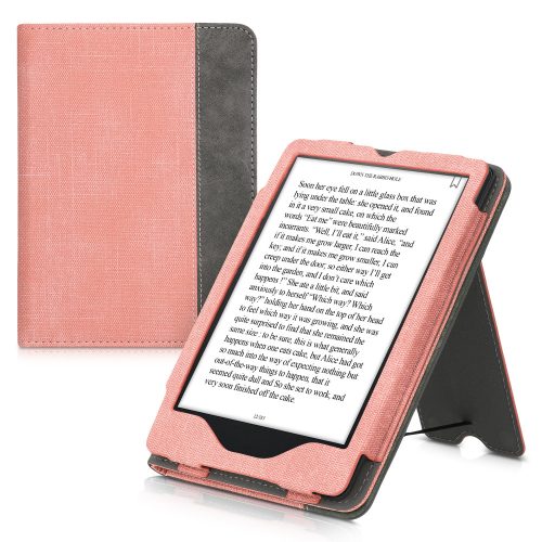 Pouzdro pro Amazon Kindle Paperwhite 11, Kwmobile, růžová/šedá, ekokůže, 56261.07