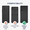 Kryt Kwmobile pro Samsung Galaxy Z Fold 4, eko kůže, černý, 58680.01