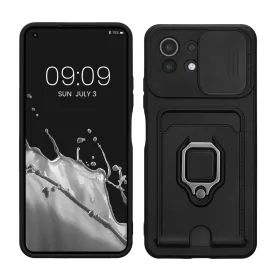   Nárazník kwmobile pro Xiaomi 11 Lite 5G NE/Mi 11 Lite 5G, silikon, černý, 57718.01