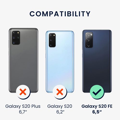 Pouzdro Kwmobile pro Samsung Galaxy S20 FE, silikonové, černé, 58684.01