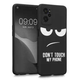   Pouzdro Kwmobile pro Realme 9i, silikonové, černo/bílé, 58694.01