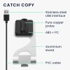 Dokovací stojan pro Fitbit Inspire 2/Ace 3, Kwmobile, Black/Silver, Metal, 58723.01