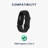 Dokovací stojan pro Fitbit Inspire 2/Ace 3, Kwmobile, Black/Silver, Metal, 58723.01