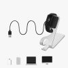 Dokovací stojan pro Fitbit Inspire 2/Ace 3, Kwmobile, Black/Silver, Metal, 58723.01