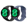 Sada 2 řemínků pro Samsung Galaxy Watch 4 (40mm)/Galaxy Watch 4 (44mm)/Galaxy Watch 4 Classic (42mm), Kwmobile, černý/modrý, silikon, 58740.01