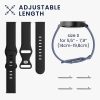 Sada 2 řemínků pro Samsung Galaxy Watch 4 (40mm)/Galaxy Watch 4 (44mm)/Galaxy Watch 4 Classic (42mm), Kwmobile, černý/modrý, silikon, 58740.01