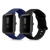 Sada 2 popruhů pro Huami Amazfit Bip S/Amazfit Bip S Lite, Kwmobile, Black/Blue, Silicone, 58717.01
