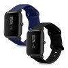 Sada 2 popruhů pro Huami Amazfit Bip S/Amazfit Bip S Lite, Kwmobile, Black/Blue, Silicone, 58717.01