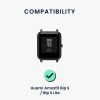 Sada 2 popruhů pro Huami Amazfit Bip S/Amazfit Bip S Lite, Kwmobile, Black/Blue, Silicone, 58717.01